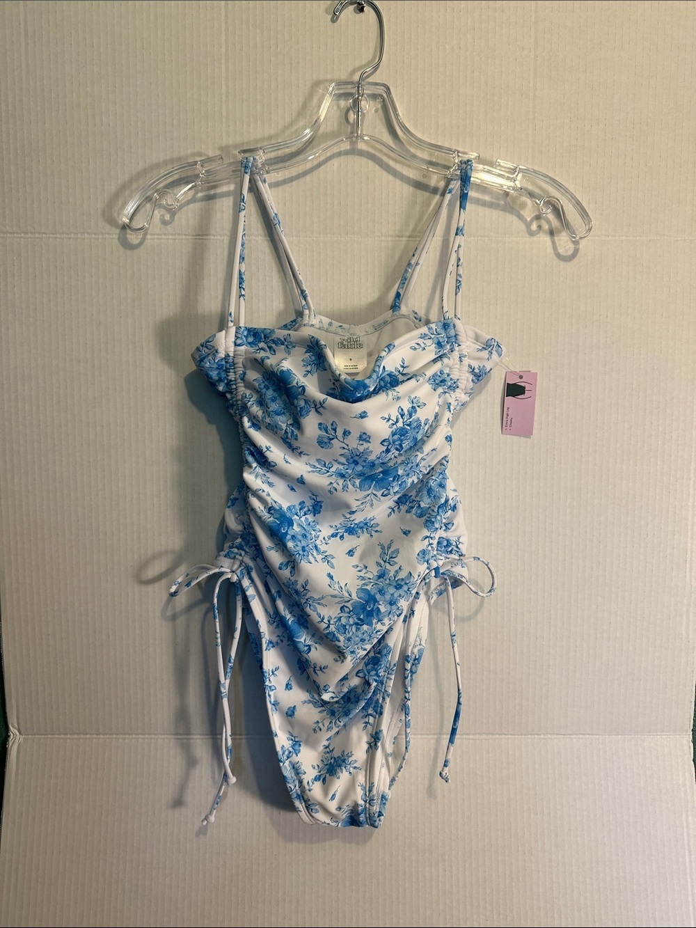 wild fable Blue & White Floral Women’s One-Piece Swimsuit